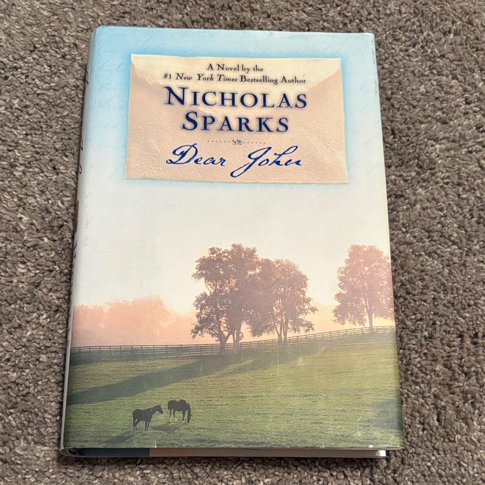 Blue and Green Nicholas Sparks Novel- hardcover